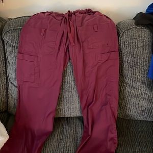 Wine colored Buttersoft Women’s scrub pants